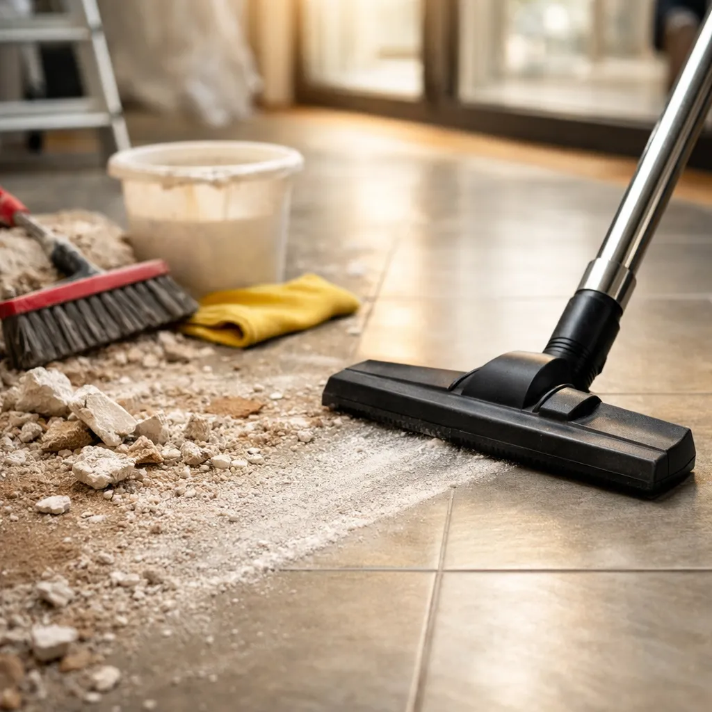 Nettoyage de fin de chantier après travaux par RF Multiservices en Île-de-France